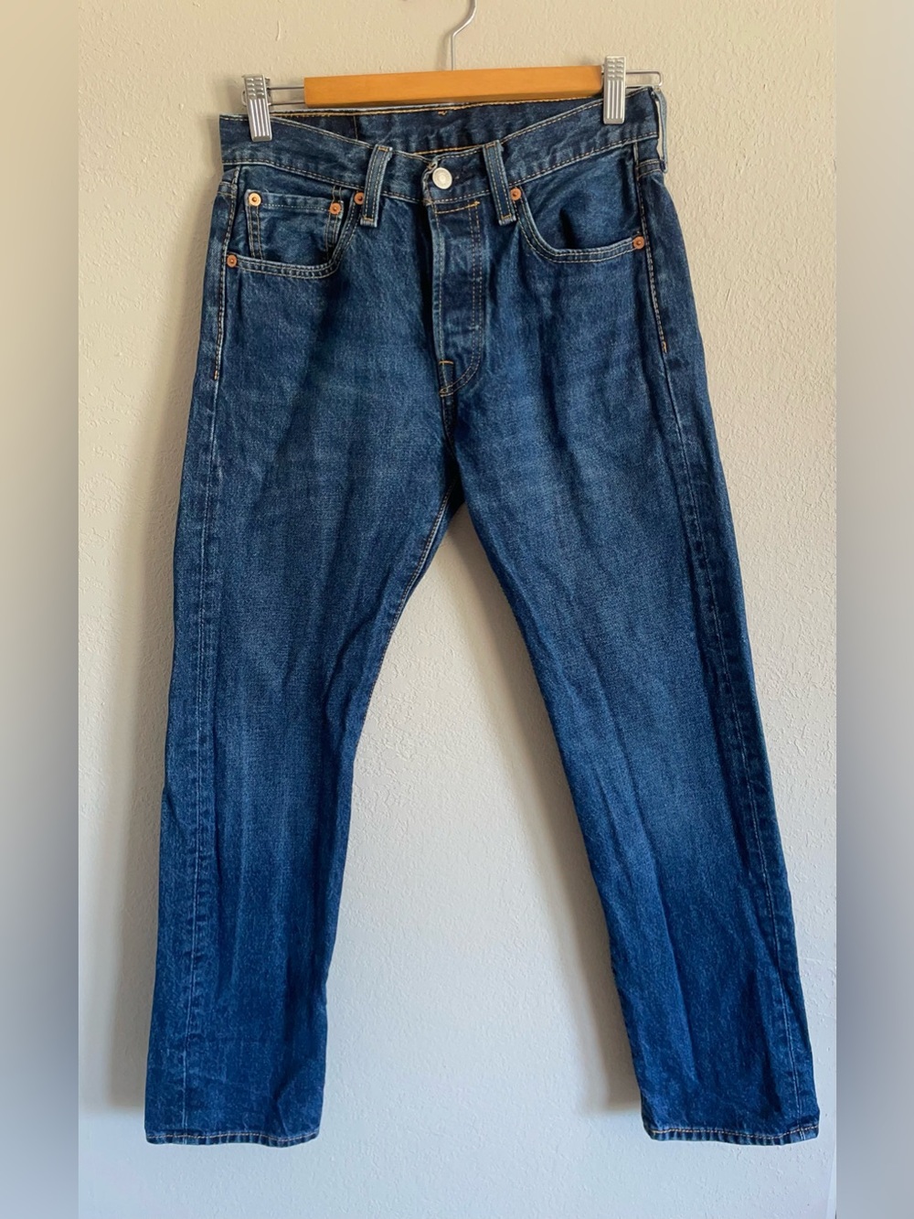 Levi's Men's Dark Blue Straight Jeans 29 x 30